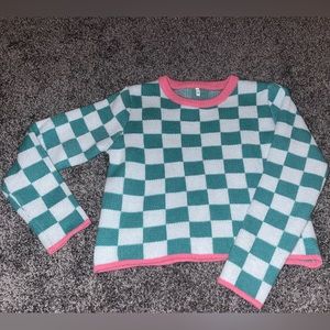 Checkered sweater